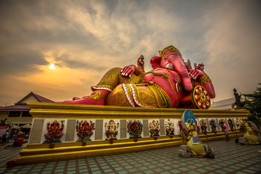Ganesh Idol Placed for Workship
