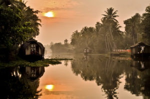 Boat Houses in Alappuzha.