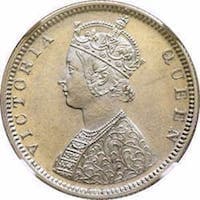 Queen Victoria - ½ Rupee