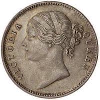 Queen Victoria - One Rupee
Divided Legend