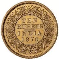 Queen Victoria - Ten Rupees
